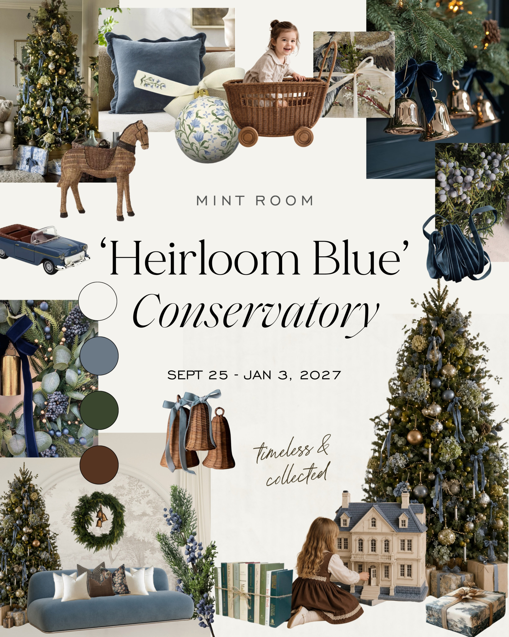 HEIRLOOM BLUE in the Conservatory